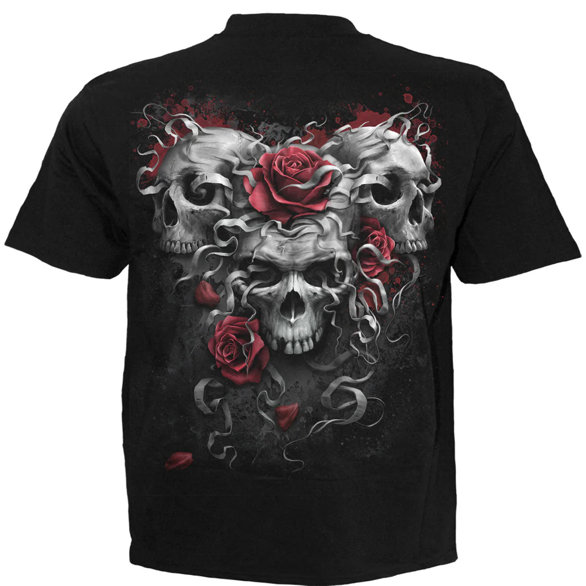 SKULLS N' ROSES - SPIRAL - T-SHIRT BLACK