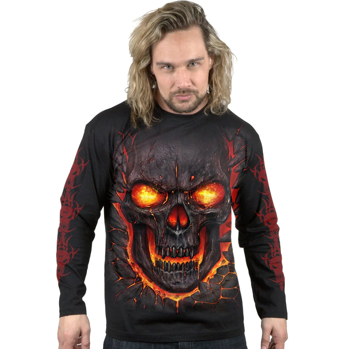 SKULL LAVA - SPIRAL - LONGSLEEVE T-SHIRT