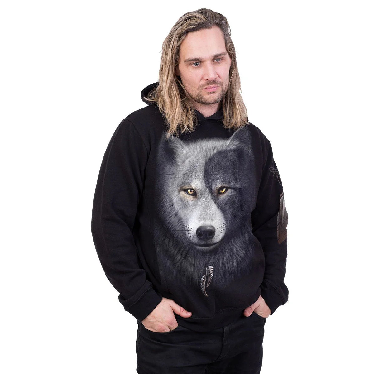 WOLF CHI - SPIRAL - SIDE POCKET HOODIE