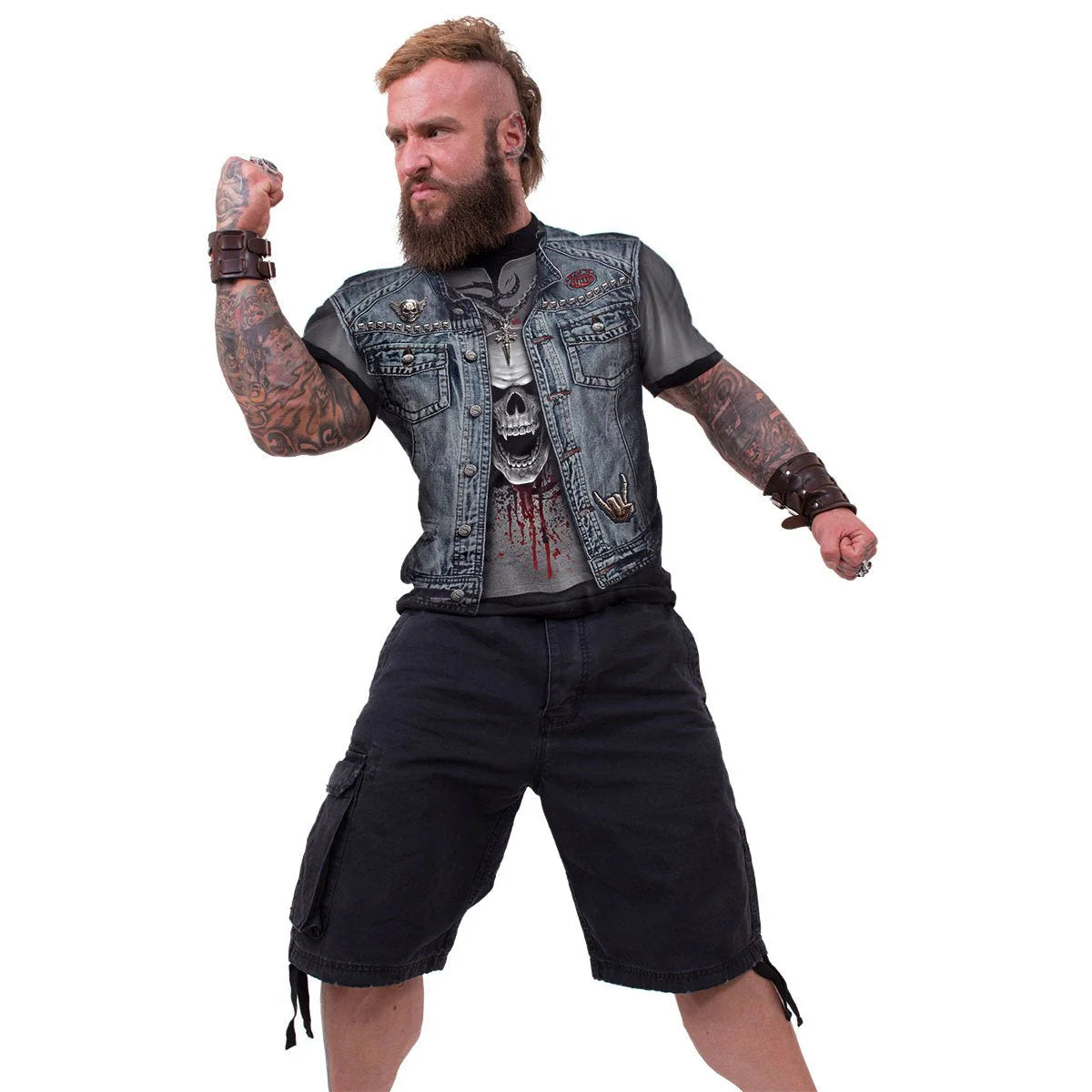 THRASH METAL - SPIRAL - ALLOVER T-SHIRT