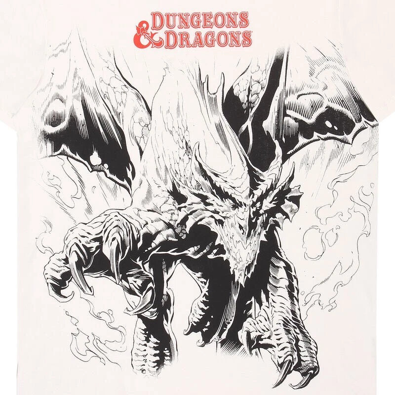Official Dungeons & Dragons Dragon Oversized T-Shirt Epic Fantasy Graphic Fan