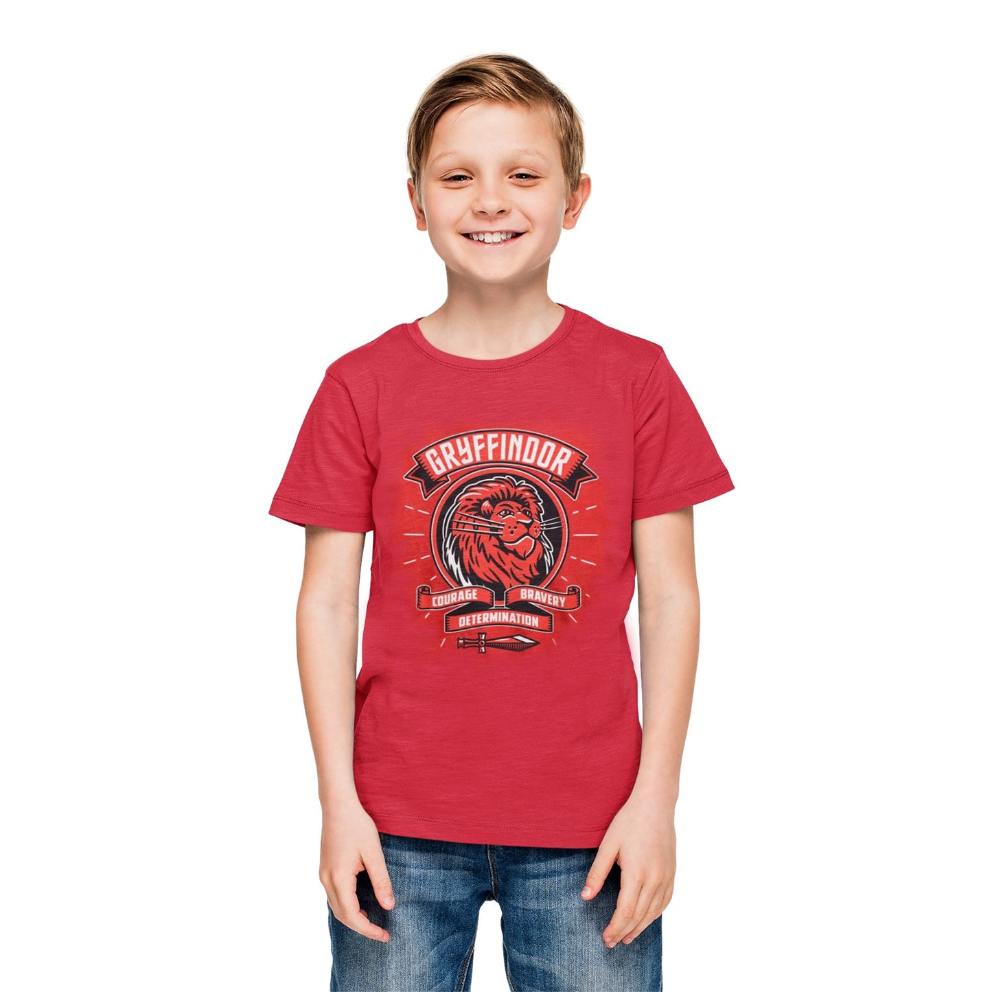 Official Harry Potter Comic Style Gryffindor Kids T-Shirt Fan Apparel Gift Wear