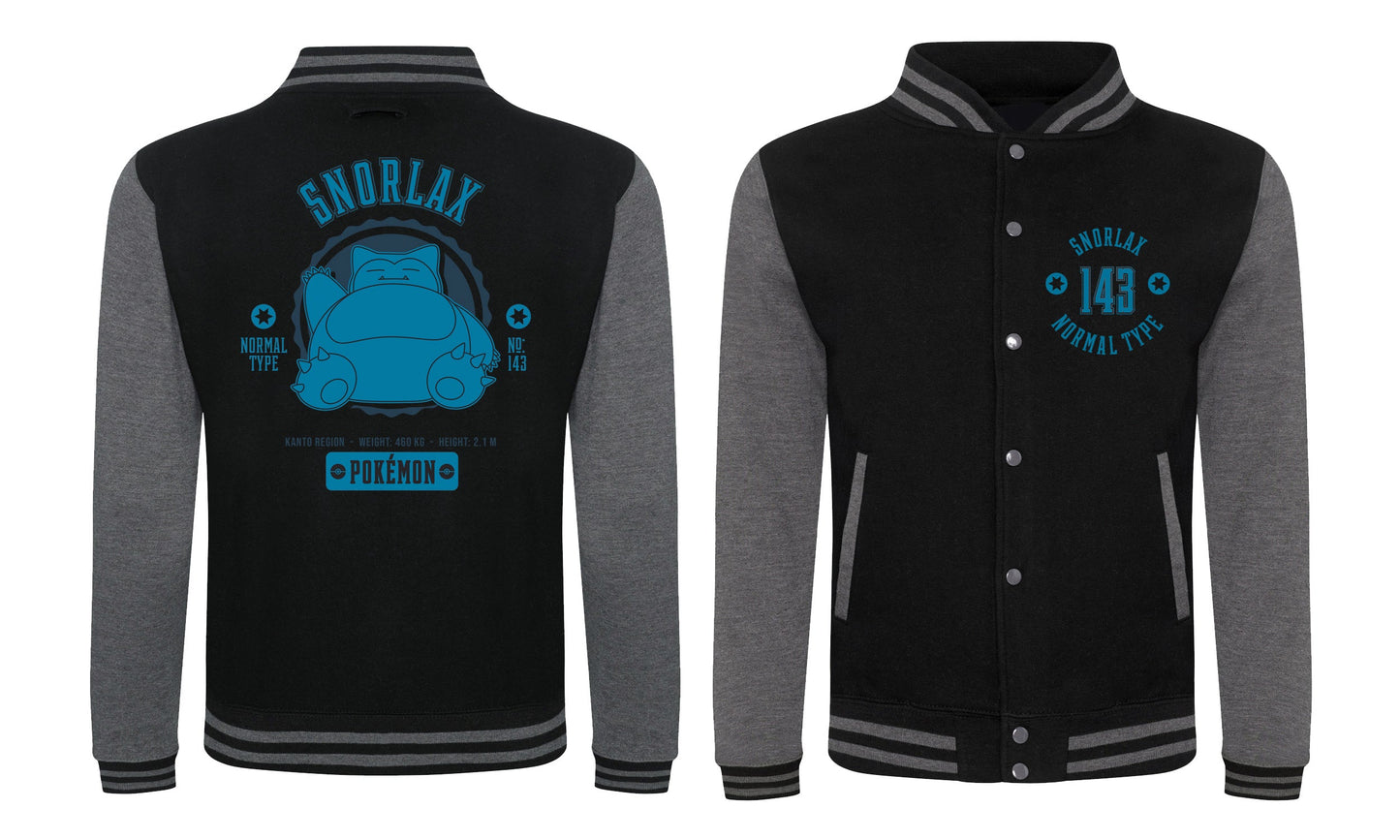 Pokemon Collegiate Snorlax Unisex Varsity Jacket