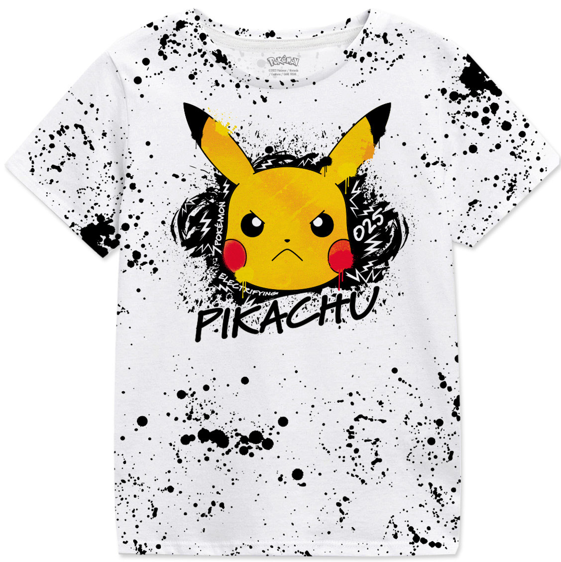 Pokemon Pikachu Splat Kids T-Shirt