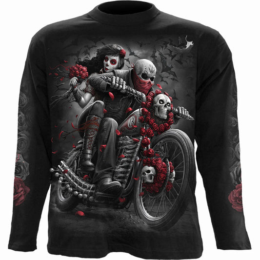 DOTD BIKERS - SPIRAL - LONGSLEEVE T-SHIRT BLACK