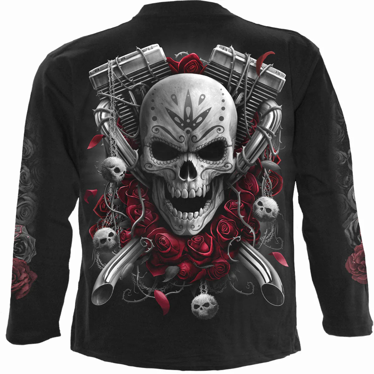 DOTD BIKERS - SPIRAL - LONGSLEEVE T-SHIRT BLACK