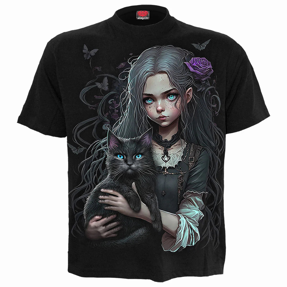 GOTH FAMILIAR - SPIRAL - FRONT PRINT T-SHIRT