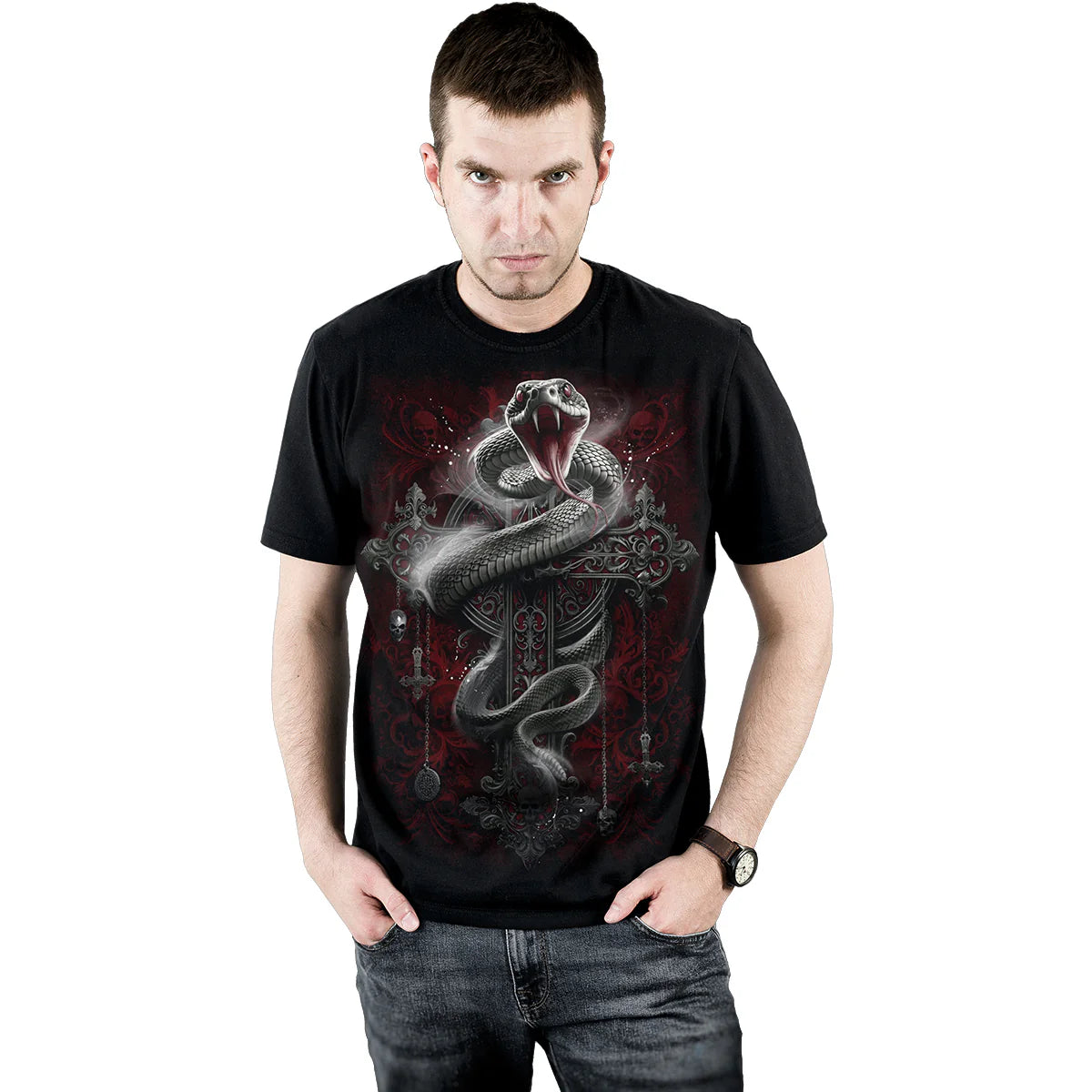 GOTHIC SERPENT - SPIRAL - T-SHIRT