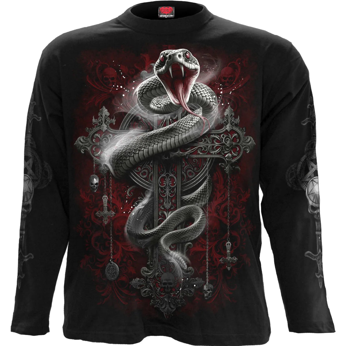 GOTHIC SERPENT - SPIRAL - LONGSLEEVE T-SHIRT
