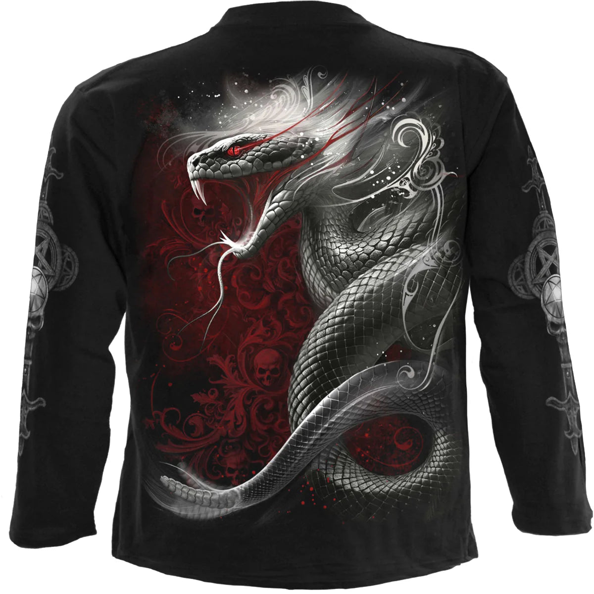 GOTHIC SERPENT - SPIRAL - LONGSLEEVE T-SHIRT