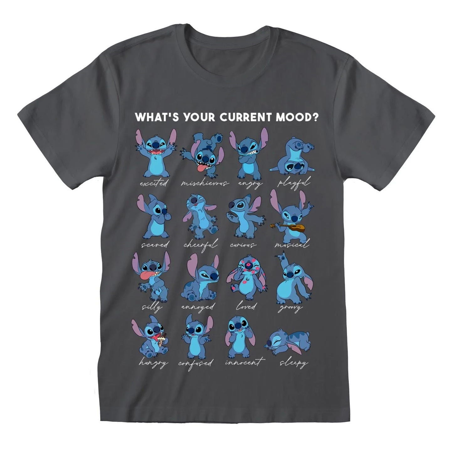 Official Lilo & Stitch Emotions T-Shirt – Graphic Tee for Disney & Stitch Fans