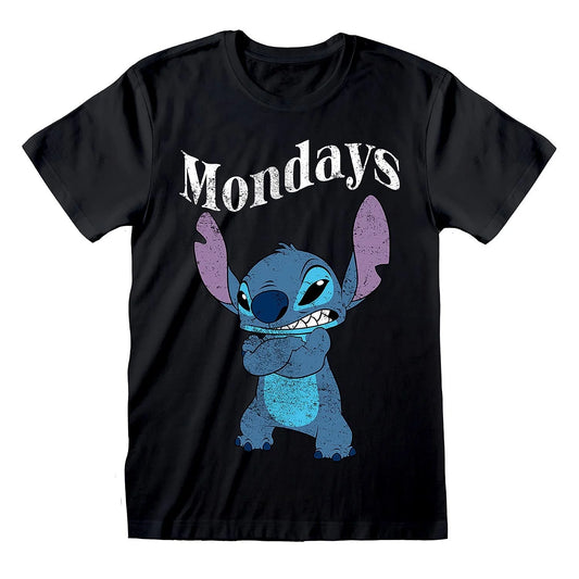 Official Lilo & Stitch Mondays T-Shirt – Funny Disney Graphic Tee for Stitch Fan