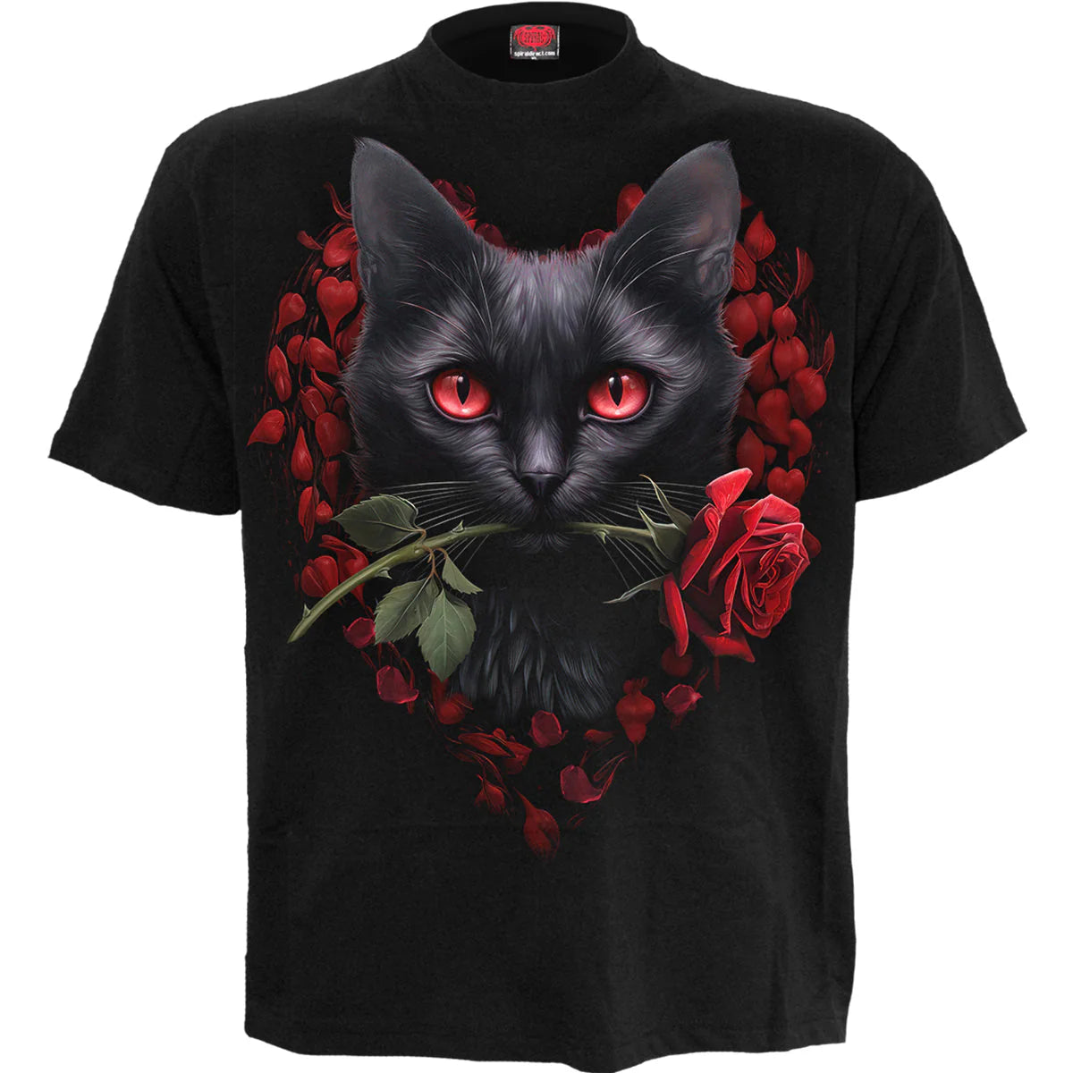 CAT'S LOVE - SPIRAL - FRONT PRINT T-SHIRT