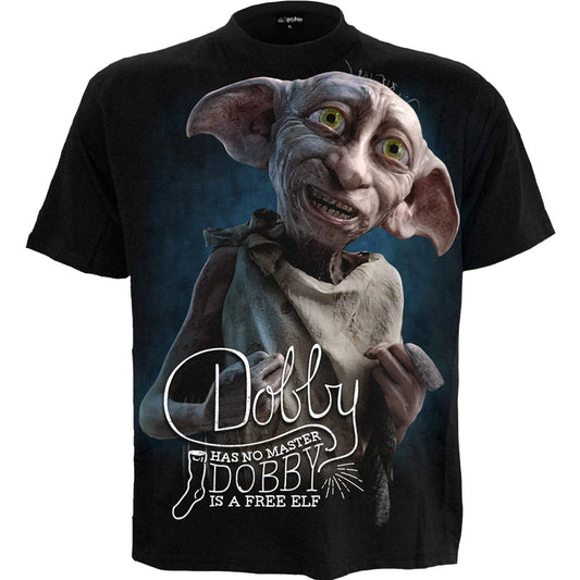 DOBBY - SPIRAL - FRONT PRINT - BLACK - T-SHIRT