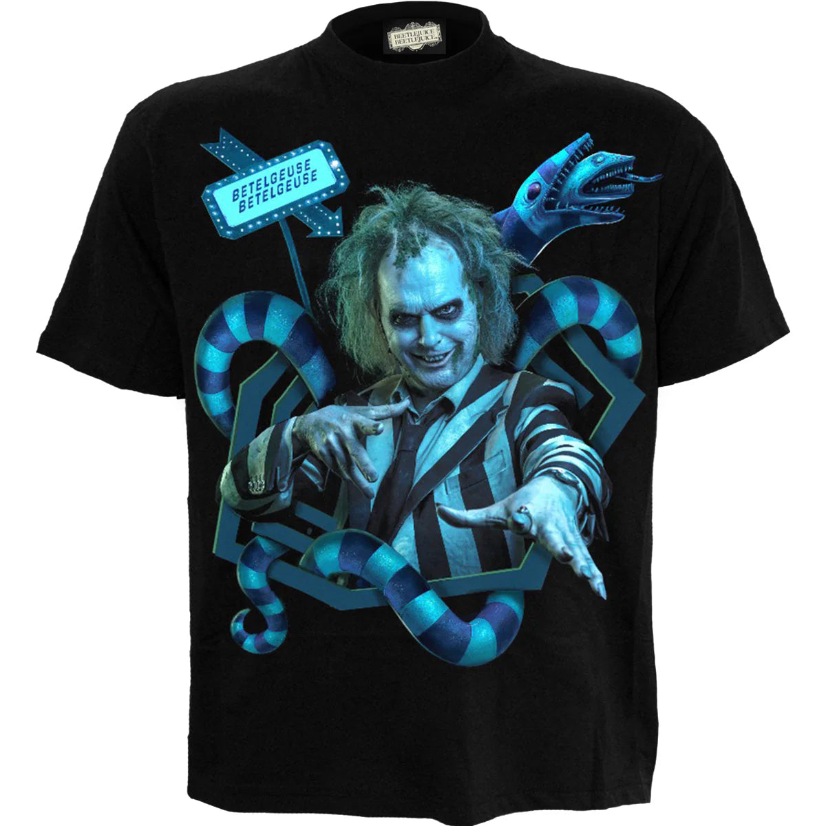 SANDWORM PORTAL - SPIRAL - BEETLEJUICE 2 - FRONT PRINT T-SHIRT