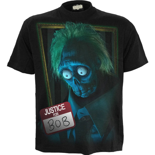 JUSTICE FOR BOB - SPIRAL - BEETLEJUICE 2 - FRONT PRINT T-SHIRT