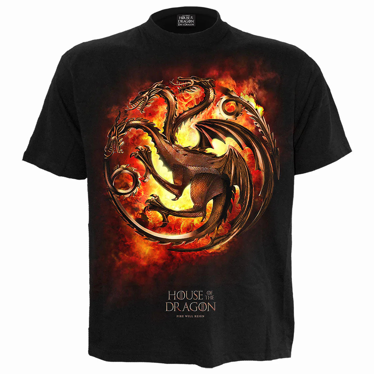 DRAGON FLAMES - HOUSE OF DRAGONS - T-SHIRT