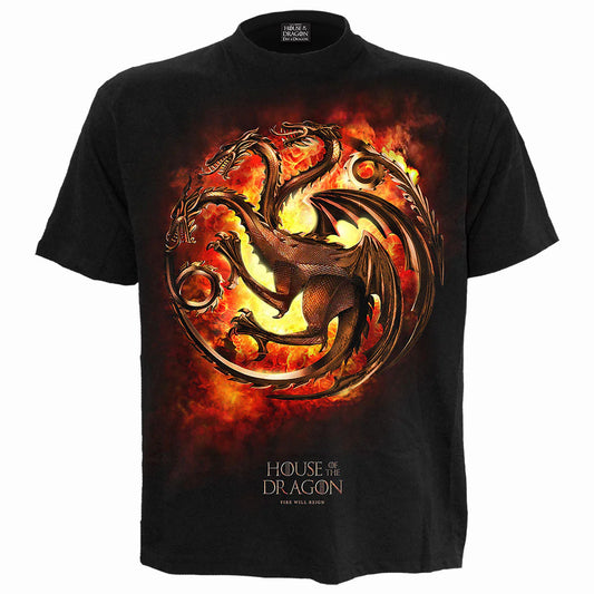 DRAGON FLAMES - HOUSE OF DRAGONS - T-SHIRT