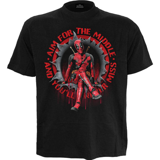 AIM FOR THE MIDDLE - DEADPOOL - T-SHIRT