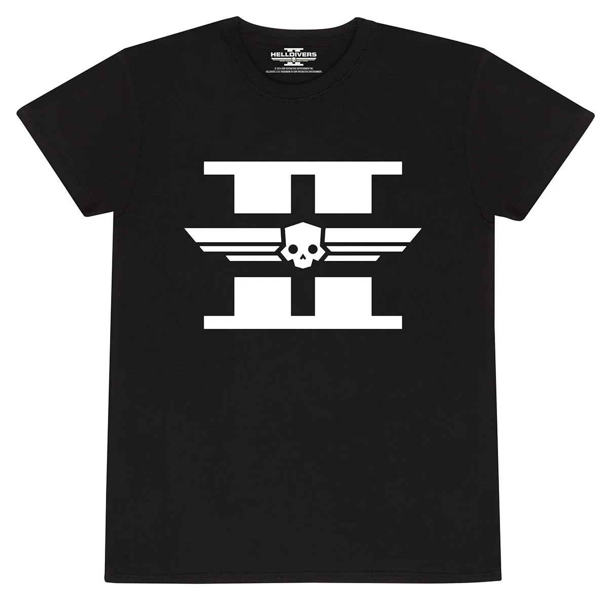 WHITE LOGO - HELLDIVERS - T-SHIRT