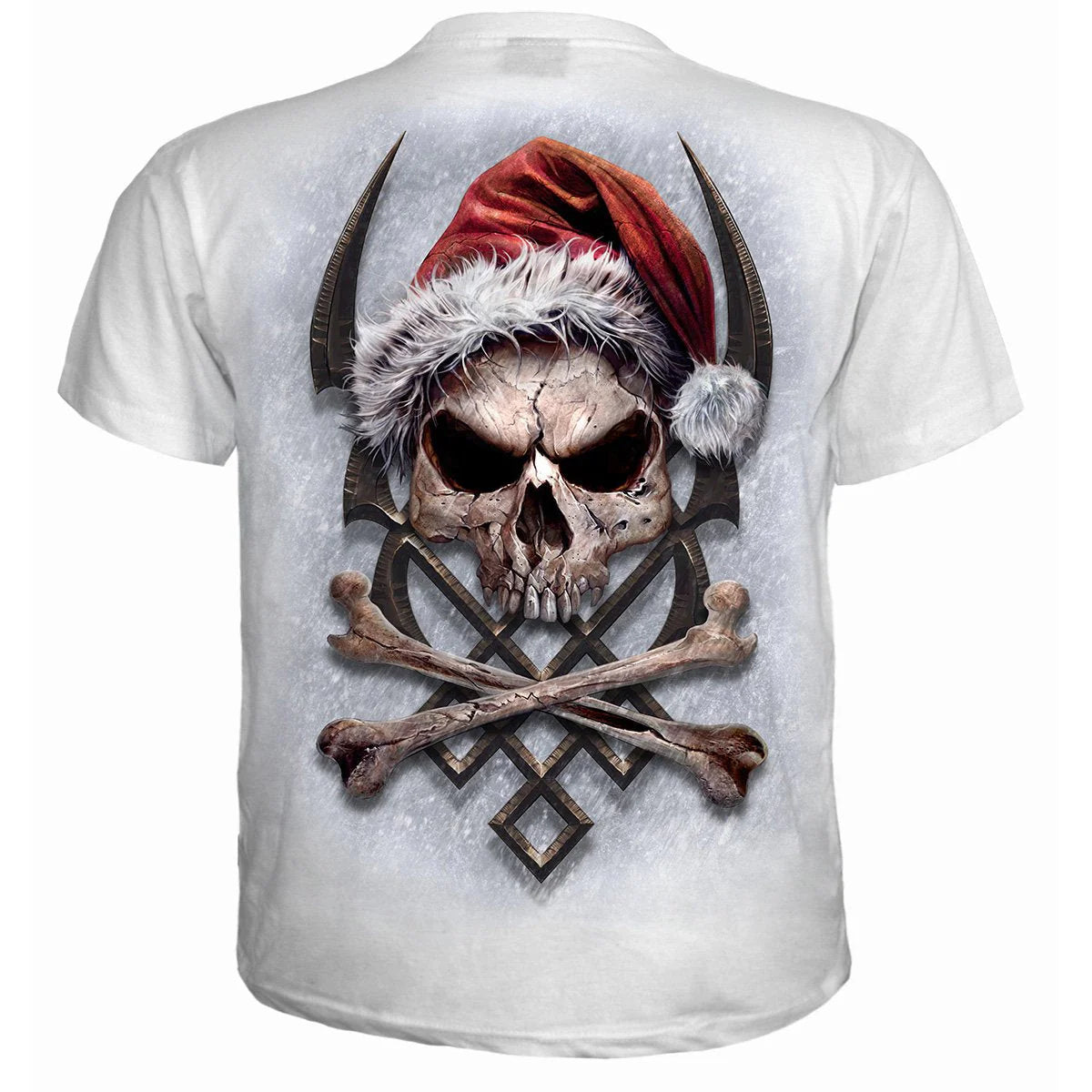 ROCK SANTA - SPIRAL WHITE- T-SHIRT