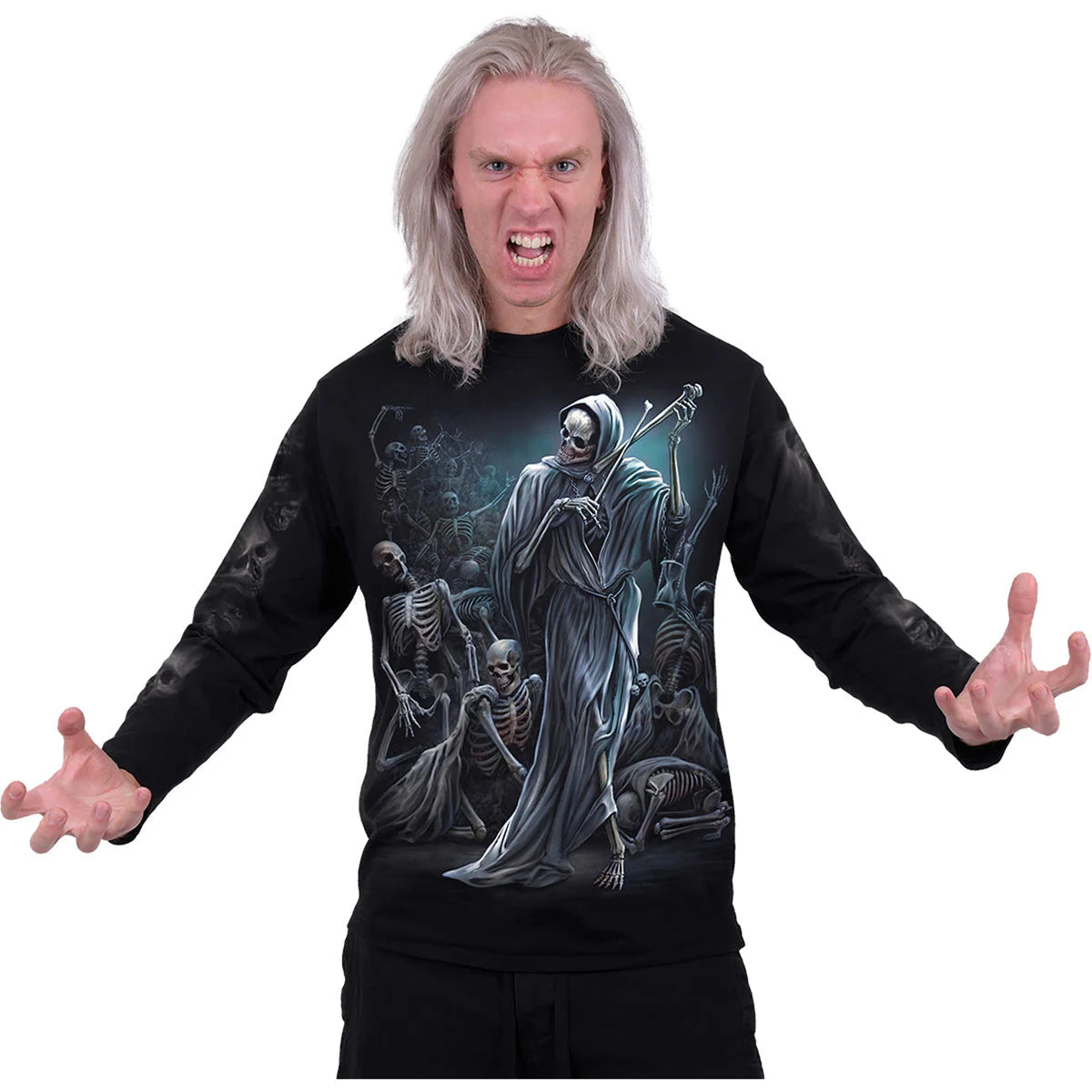 DANCE OF DEATH - SPIRAL - LONGSLEEVE T-SHIRT BLACK