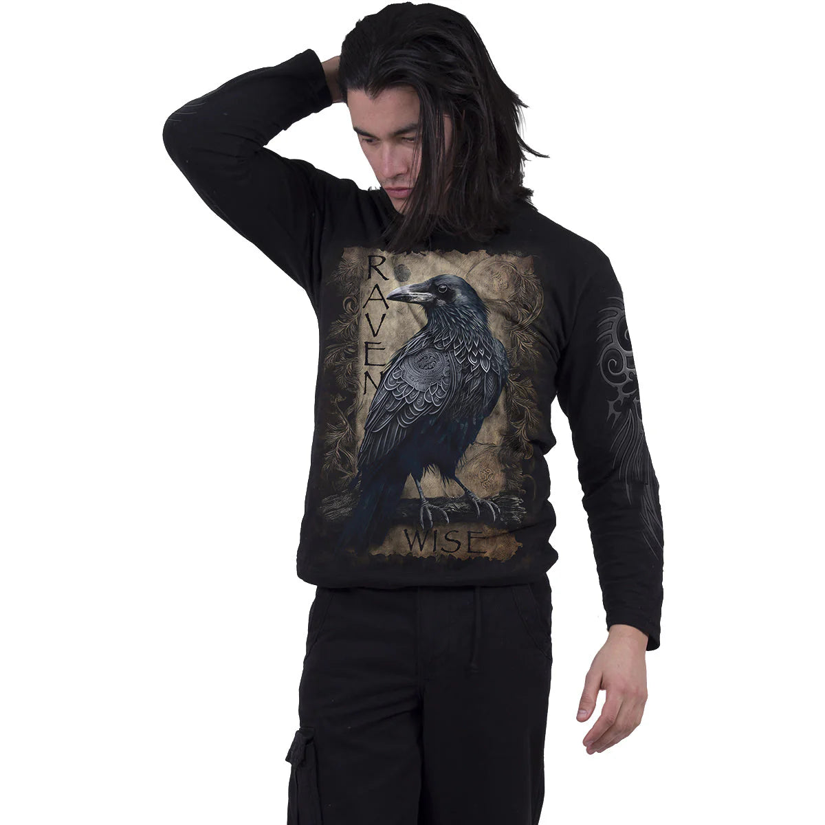 RAVEN WISE - SPIRAL - LONGSLEEVE T-SHIRT