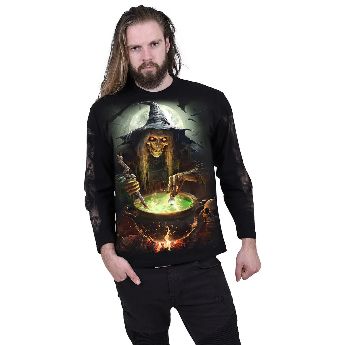 WITCH'S BREW - SPIRAL - LONGSLEEVE T-SHIRT