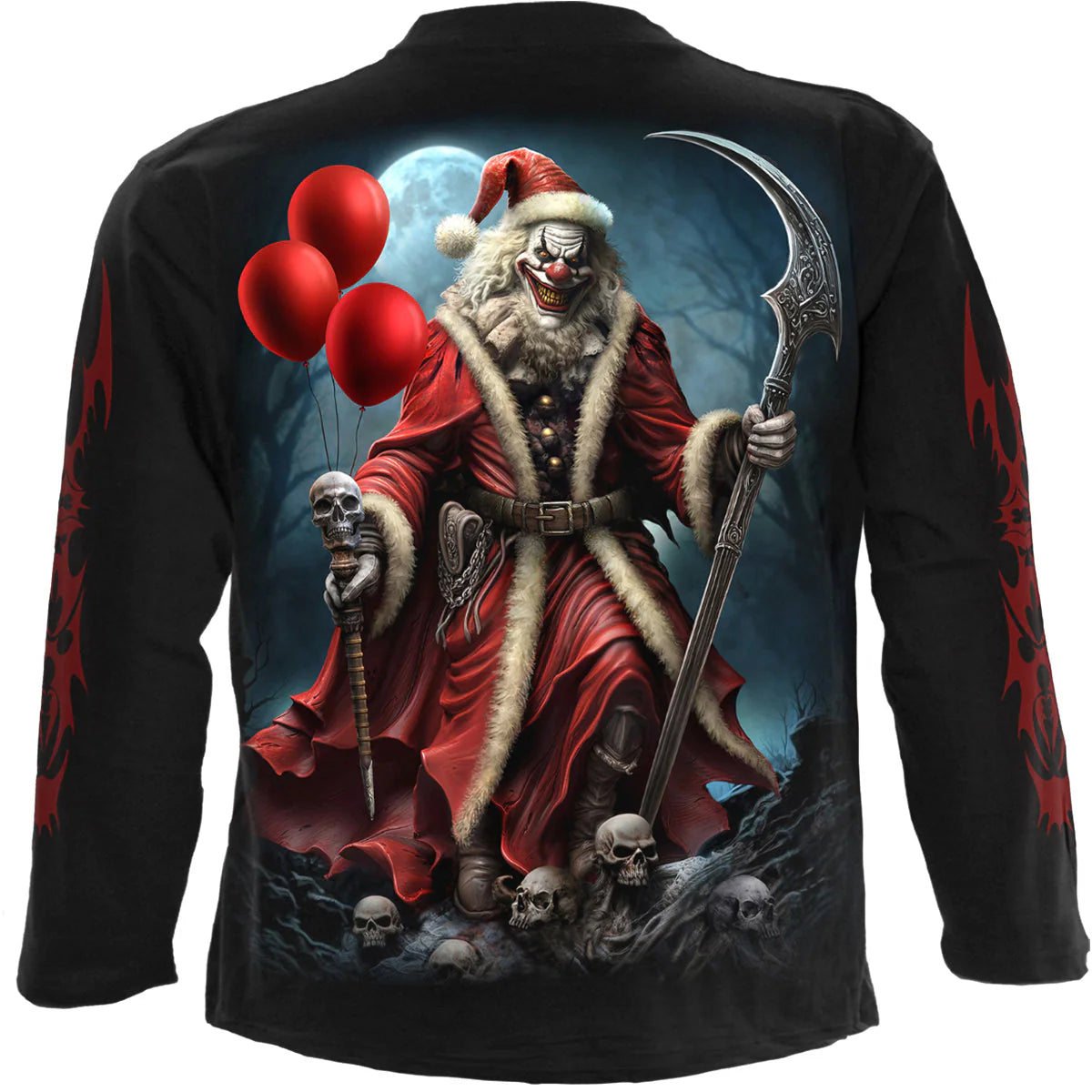 SANTA CLOWN - SPIRAL - LONGSLEEVE T-SHIRT