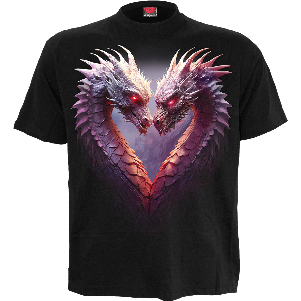 HEART OF DRAGONS - SPIRAL - FRONT PRINT T-SHIRT