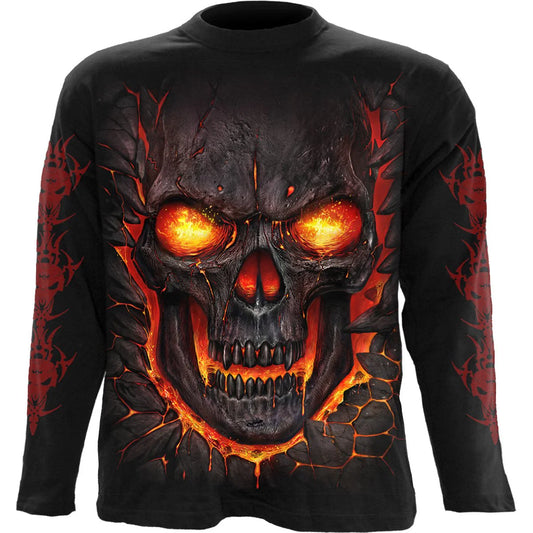 SKULL LAVA - SPIRAL - LONGSLEEVE T-SHIRT