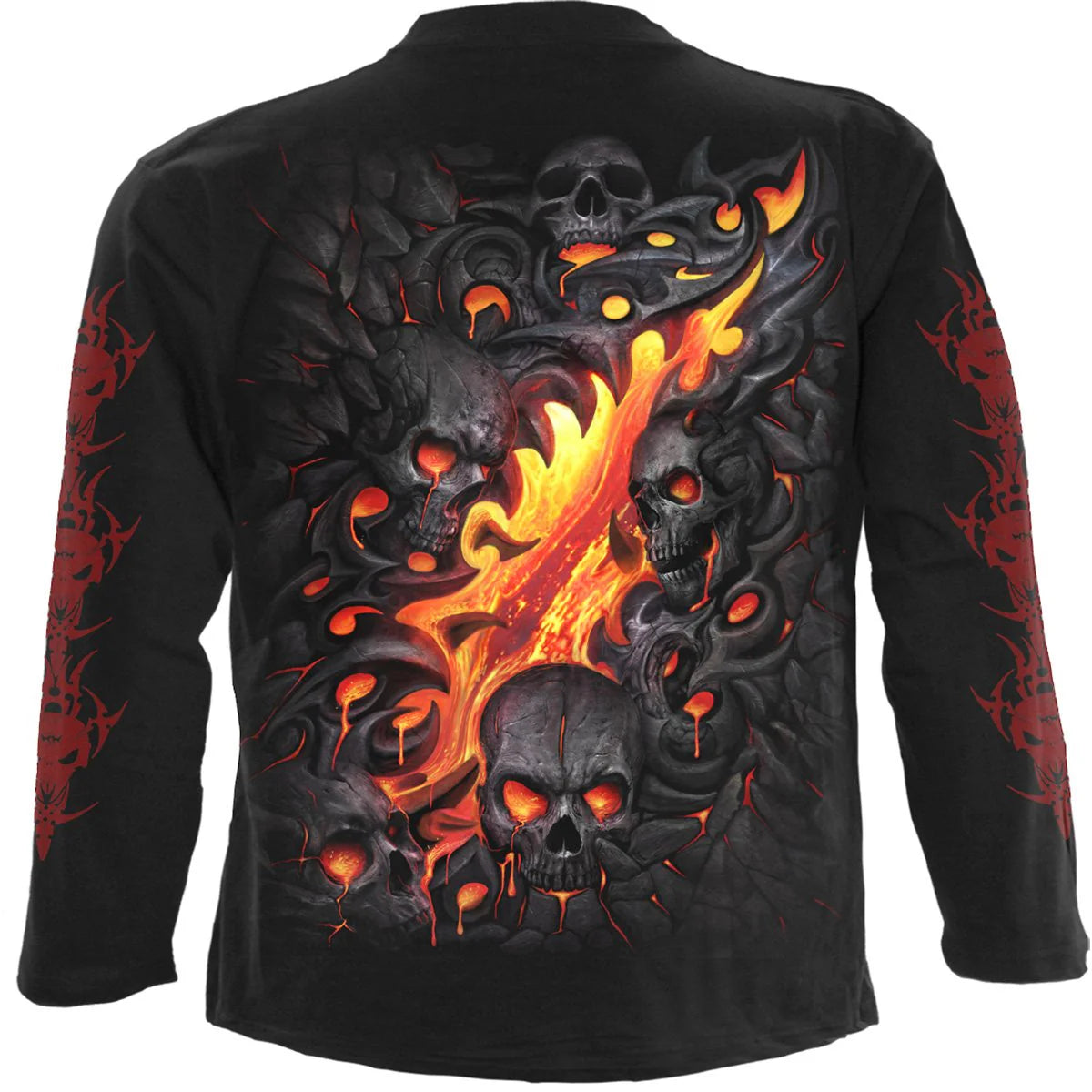 SKULL LAVA - SPIRAL - LONGSLEEVE T-SHIRT
