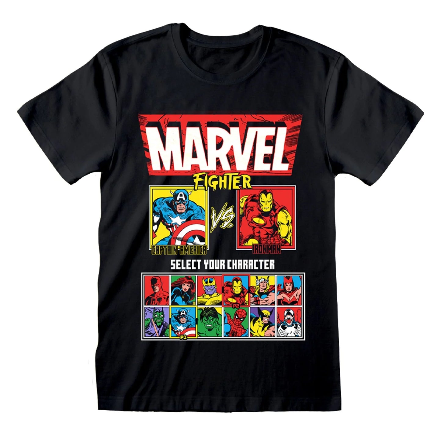 Official Marvel Comics Vs Screen T-Shirt – Hero Showdown Tee for Comic Book Fans