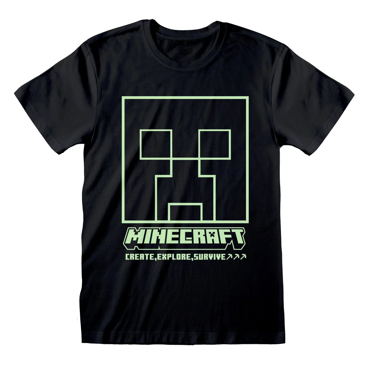 GLOW IN THE DARK - MINECRAFT - T-SHIRT