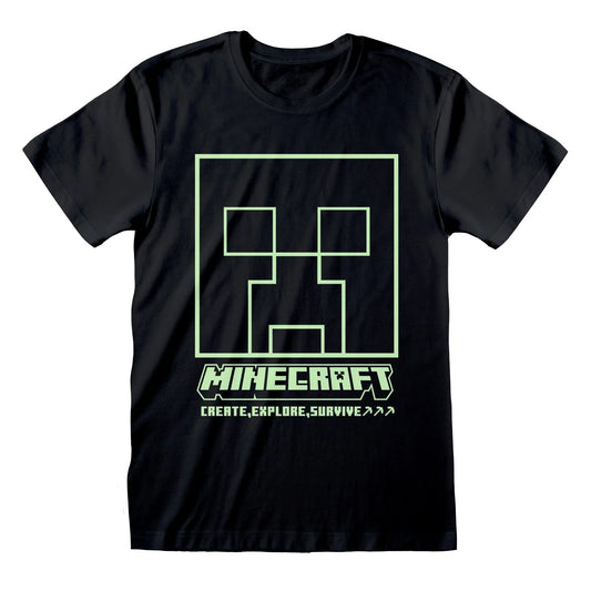 GLOW IN THE DARK - MINECRAFT - T-SHIRT