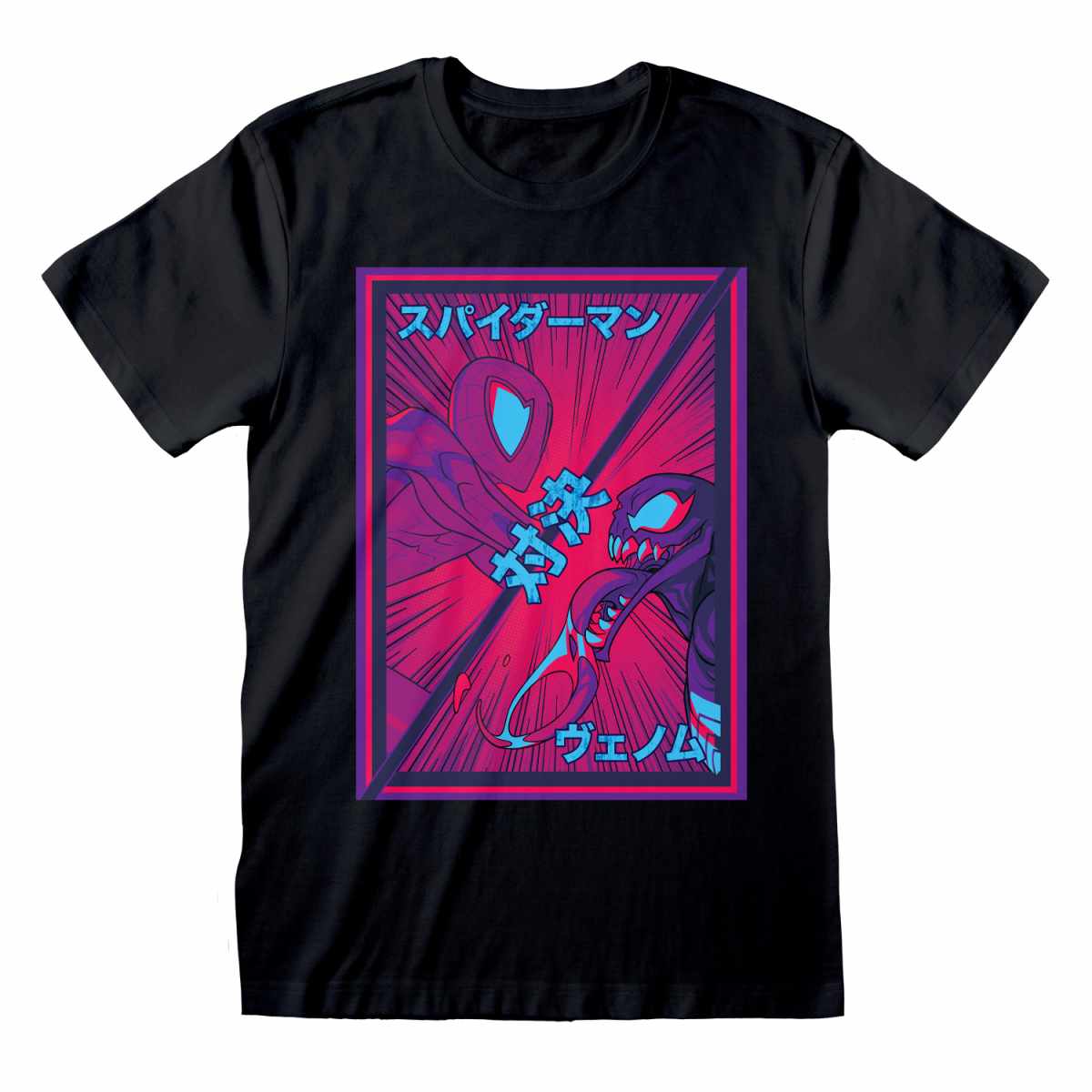 MARVEL COMICS SPIDERMAN -SPIDERMAN VS VENOM - SPIDER-MAN - T-SHIRT