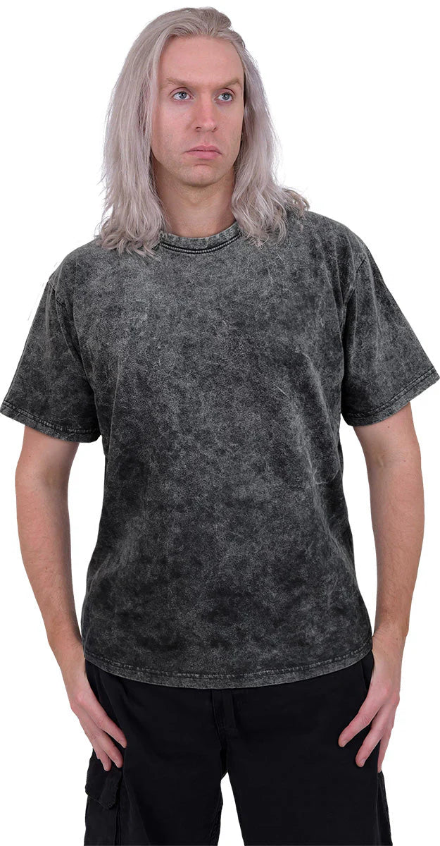 URBAN FASHION - SPIRAL - ACID WASH T-SHIRT