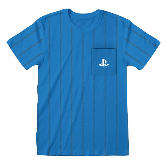STRIPED POCKET LOGO - PLAYSTATION - T-SHIRT