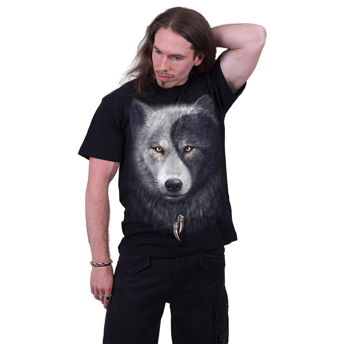 WOLF CHI - SPIRAL - T-SHIRT BLACK