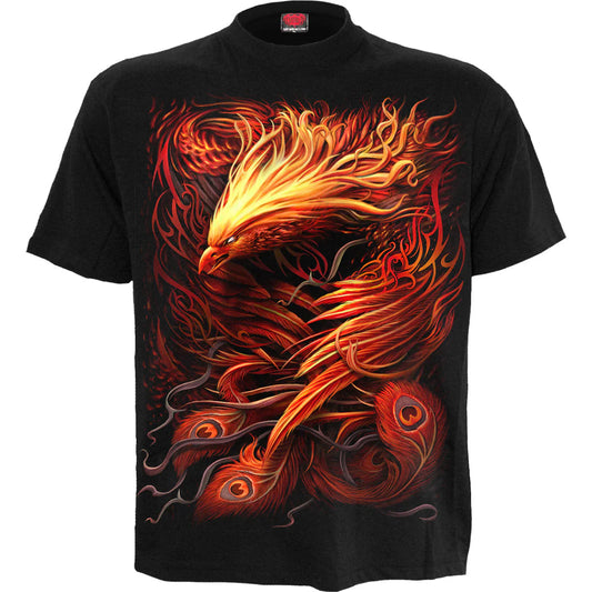 PHOENIX ARISEN - SPIRAL - T-SHIRT BLACK
