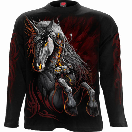 INFERNAL UNICORN - SPIRAL - LONGSLEEVE T-SHIRT