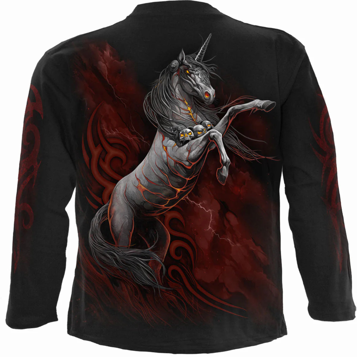 INFERNAL UNICORN - SPIRAL - LONGSLEEVE T-SHIRT