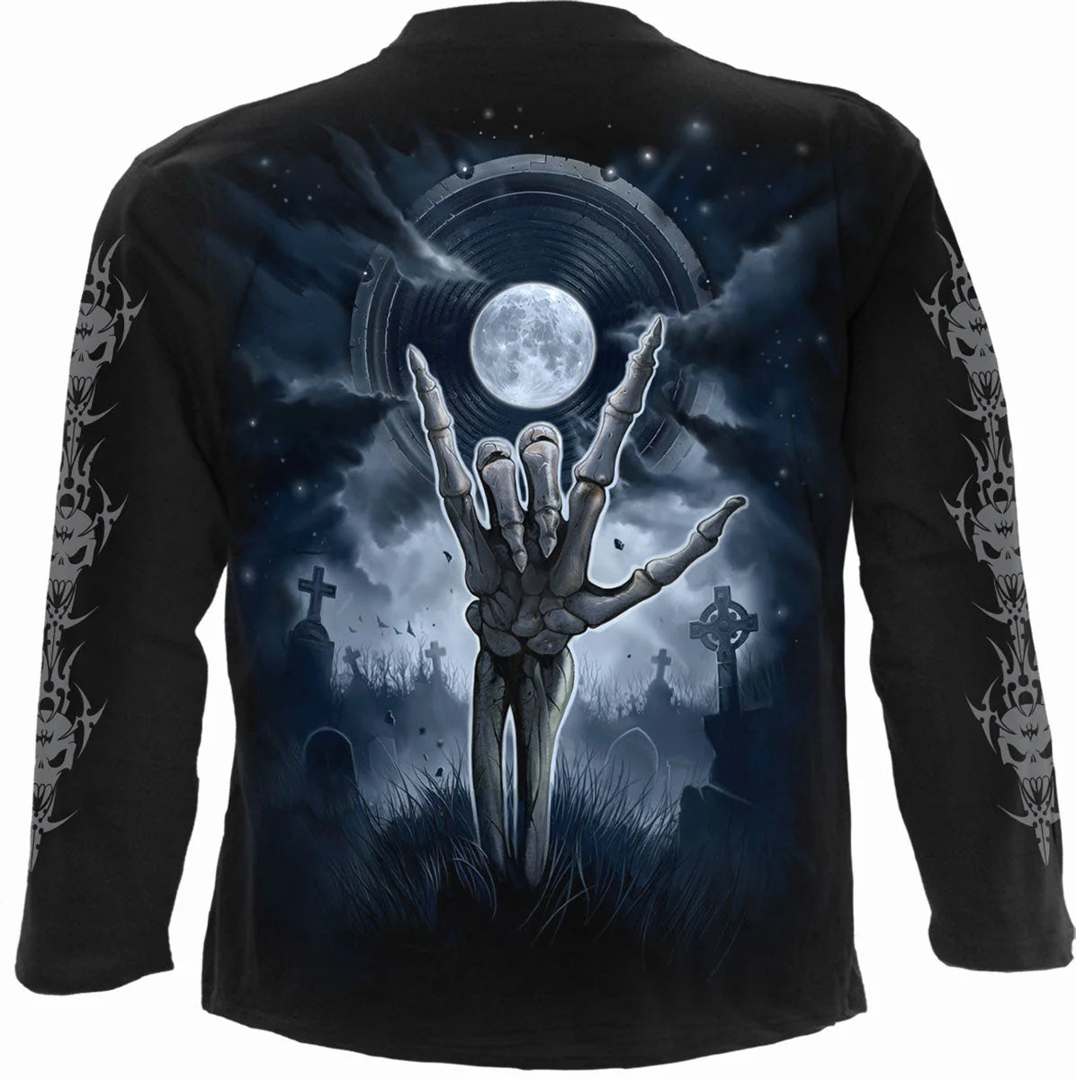 GRIM ROCKER - SPIRAL - LONGSLEEVE T-SHIRT