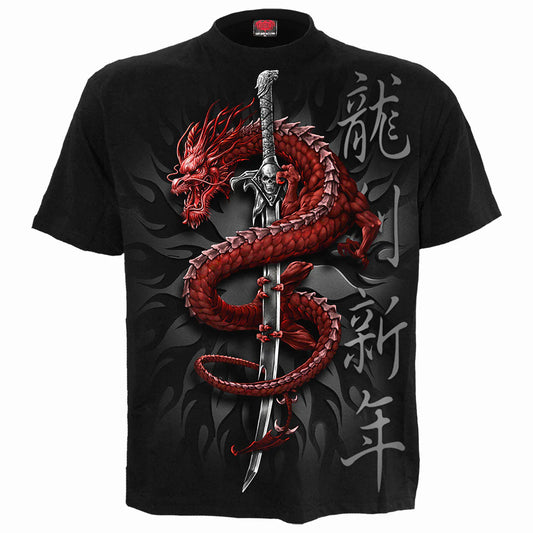 ORIENTAL DRAGON  - SPIRAL - T-SHIRT