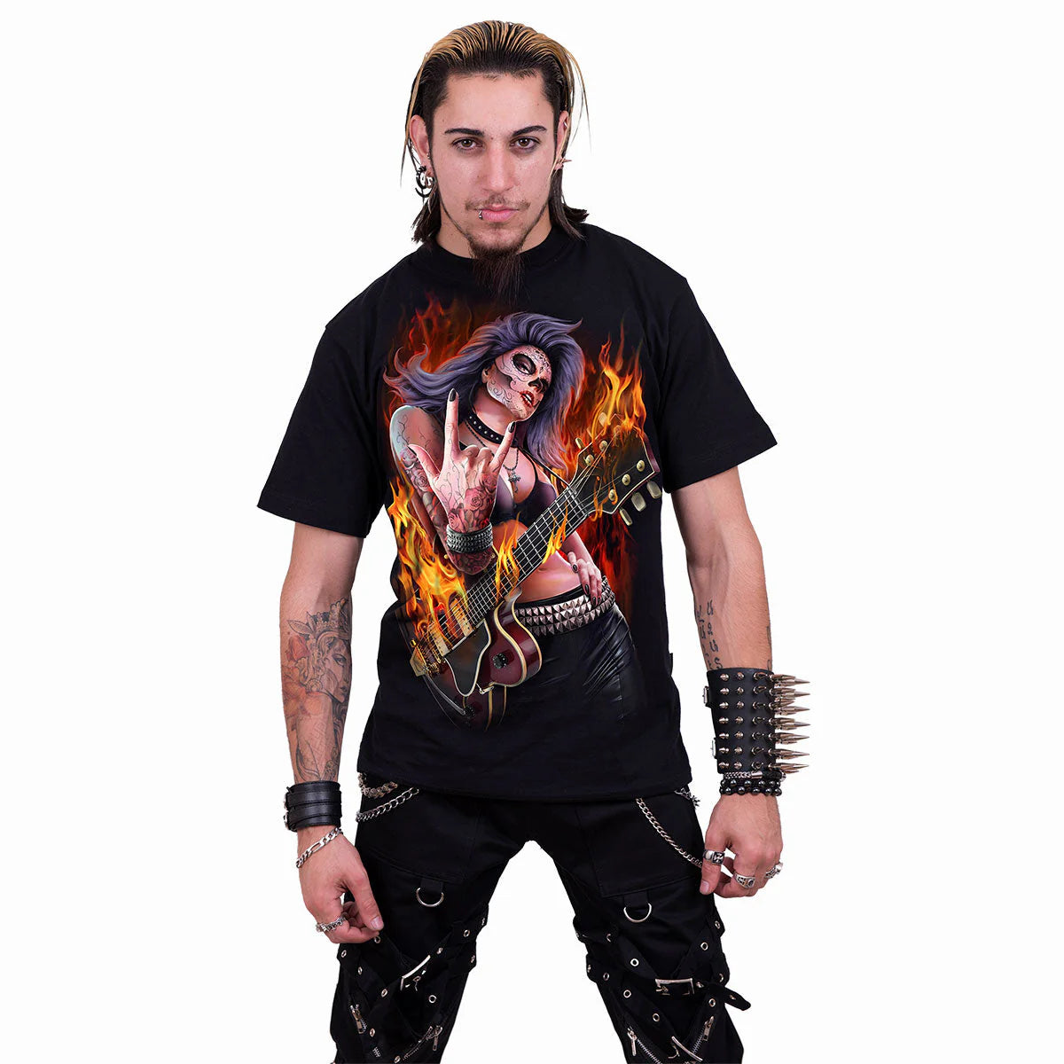 ROCKING THE DEAD - SPIRAL - T-SHIRT BLACK