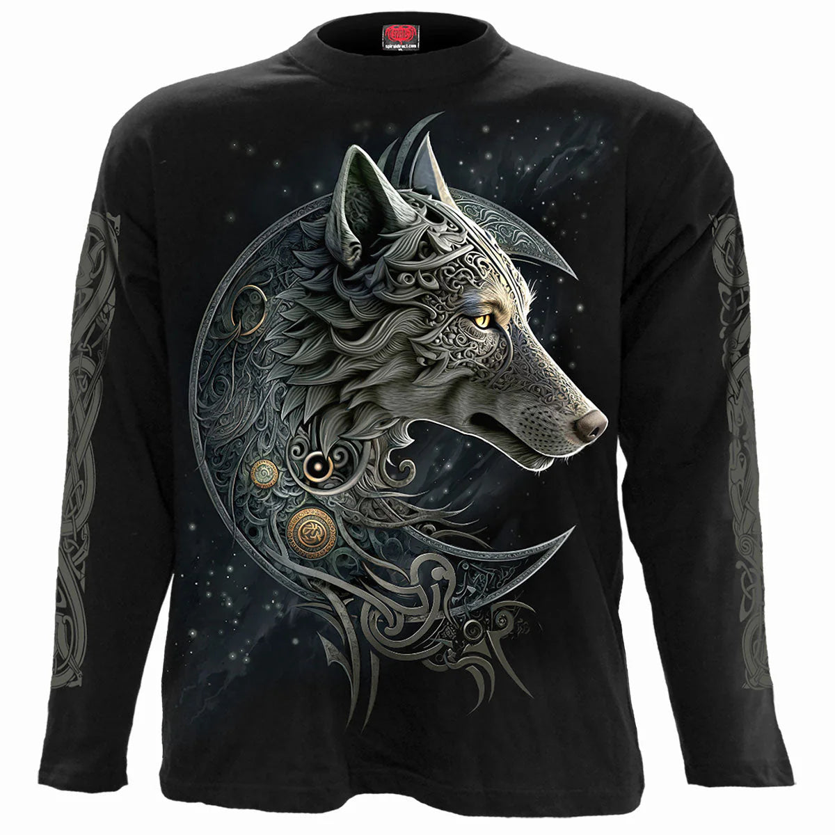 CELTIC WOLF - SPIRAL - LONGSLEEVE T-SHIRT