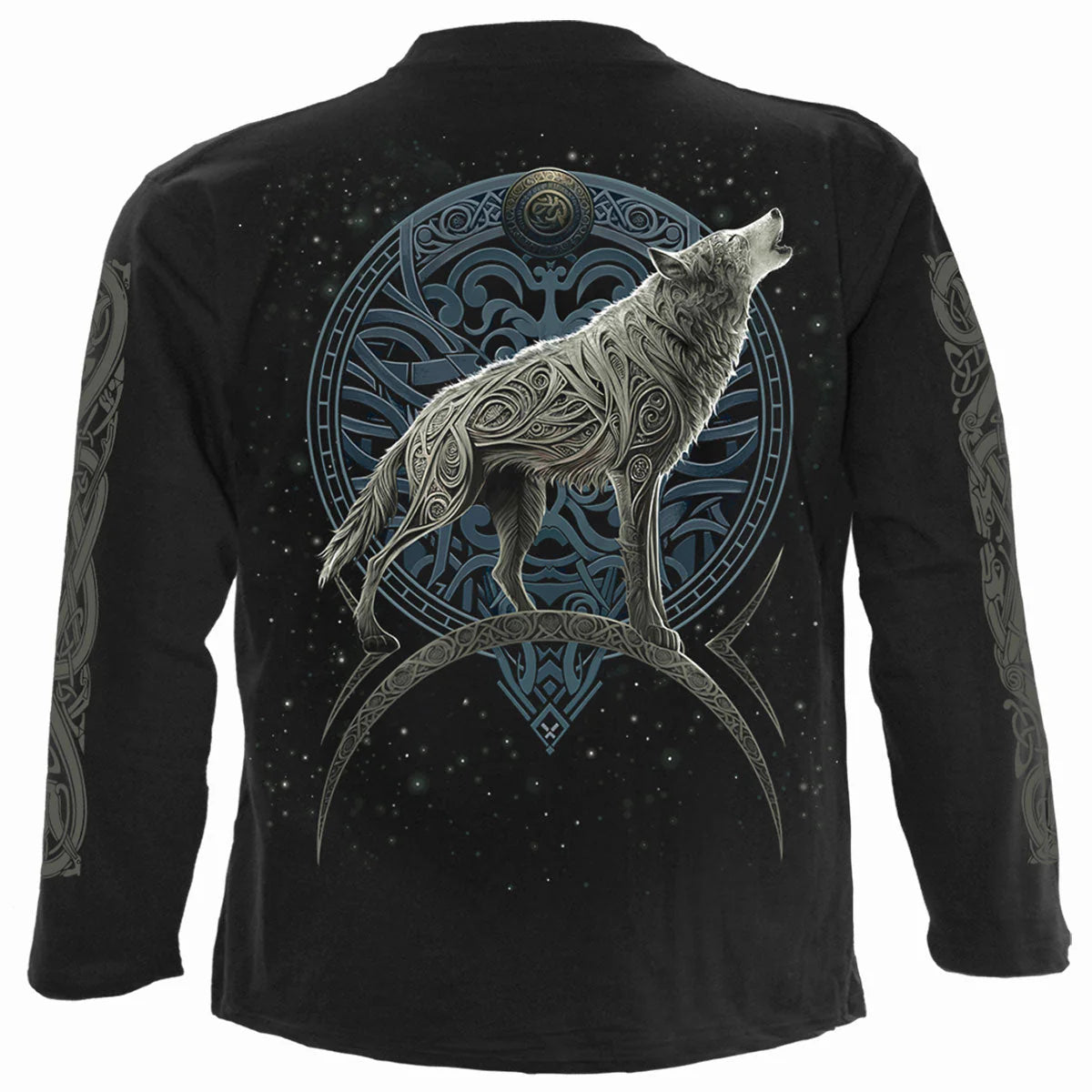CELTIC WOLF - SPIRAL - LONGSLEEVE T-SHIRT