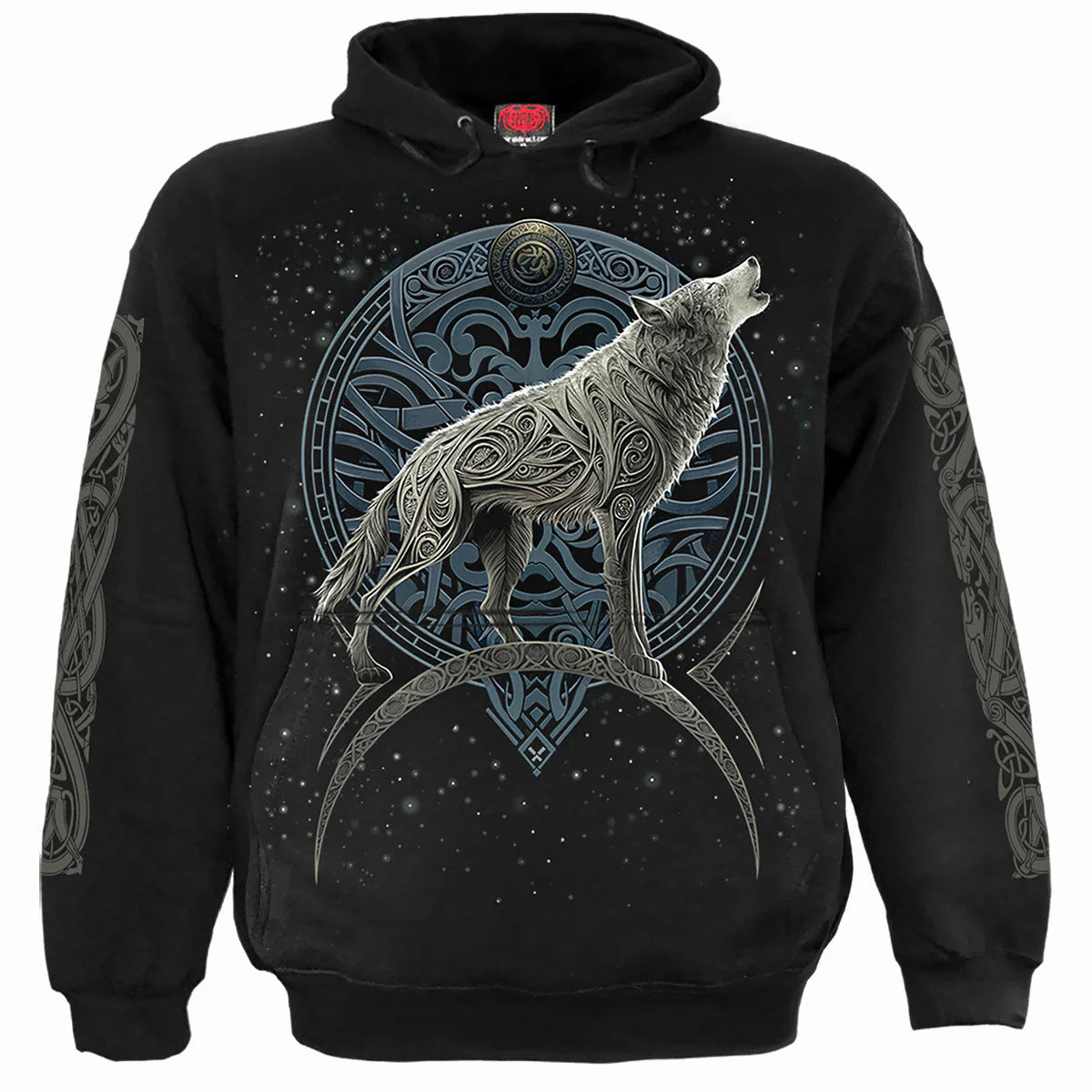 CELTIC WOLF -SPIRAL -  HOODIE