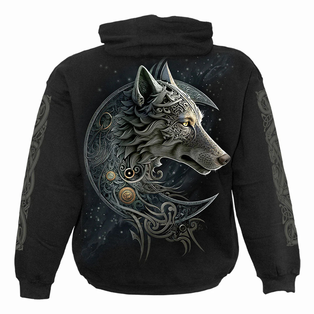 CELTIC WOLF -SPIRAL -  HOODIE