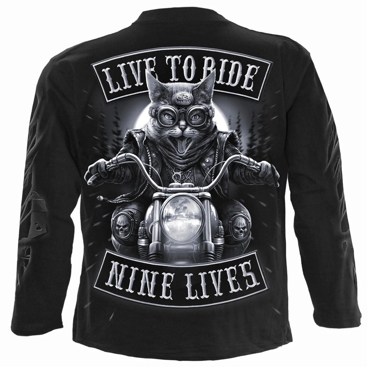 NINE LIVES - SPIRAL - LONGSLEEVE T-SHIRT